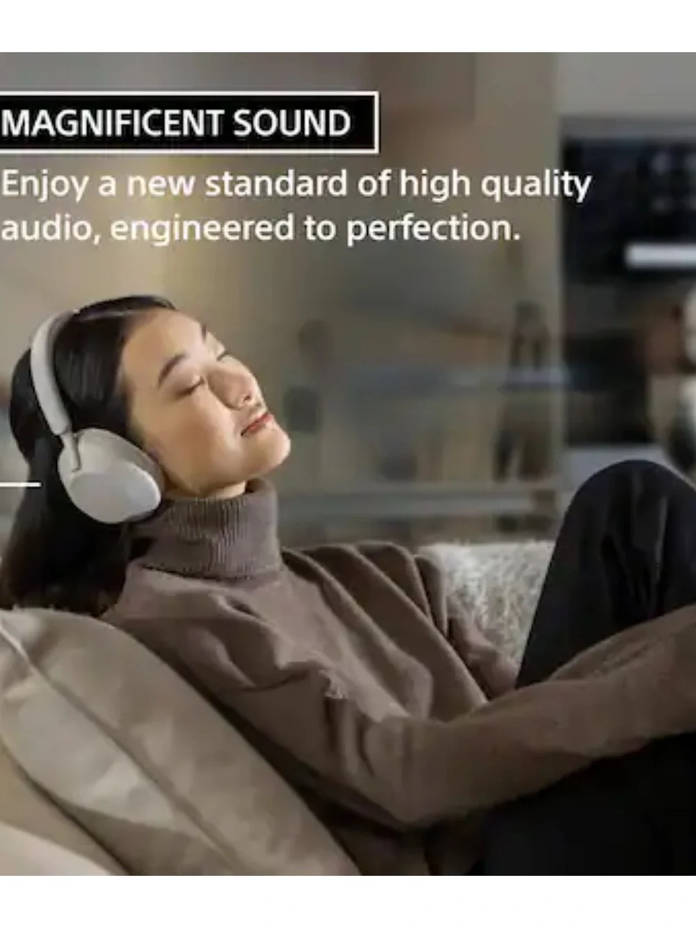 Sony - WH-1000XM5 Wireless Noise Cancelling Over-the-Ear Headphones - Black